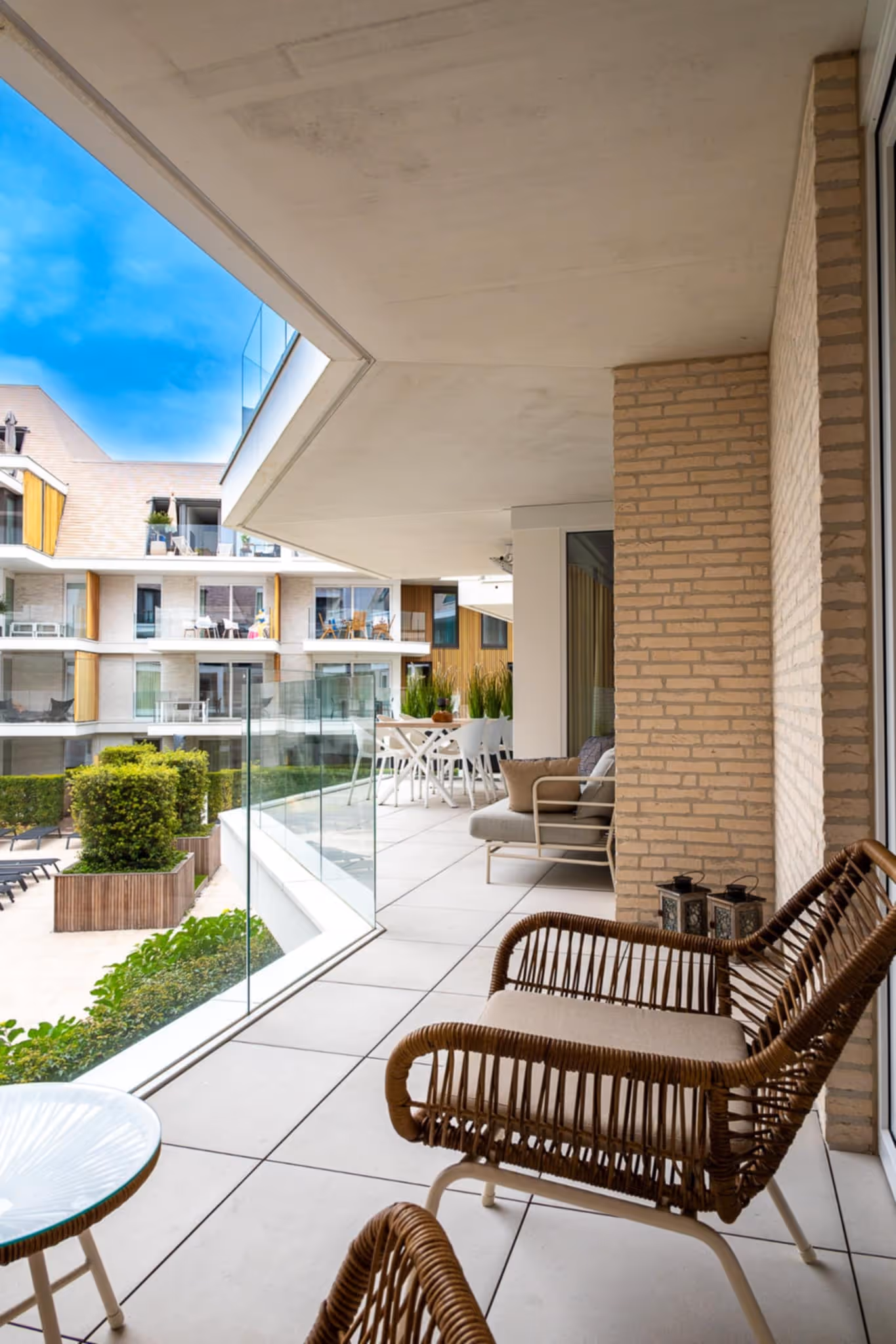 Woonkamer van het appartement